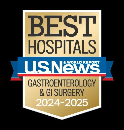 US News & World Report Best Hospitals Gastroenterology & GI Surgery Badge